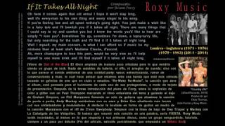 If It Takes All Night - Roxy Music