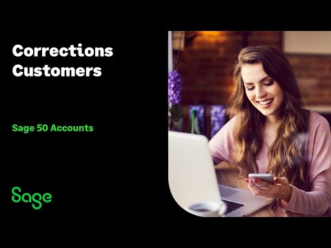 Sage 50 Accounts (UK) - Corrections - Customers