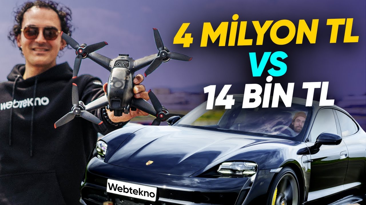 4.000.000 TL'lik Porsche Taycan Turbo S ile FPV Drone'u Kapıştırdık! (Sürpriz Sonlu)