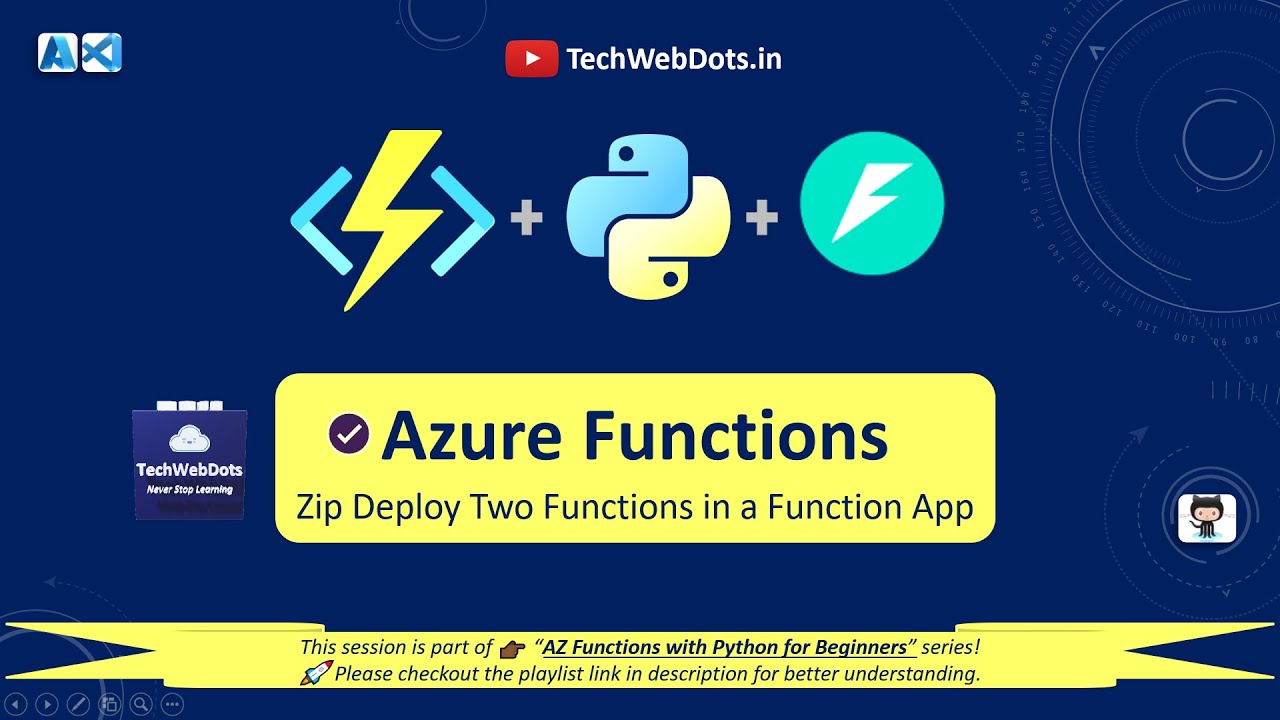 Azure Functions | Multiple Functions (Routes) | Python | FastAPI | Zip Deploy | HTTP Trigger