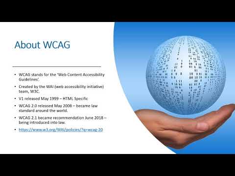 Introduction to Web Content Accessibility Guidelines (WCAG)