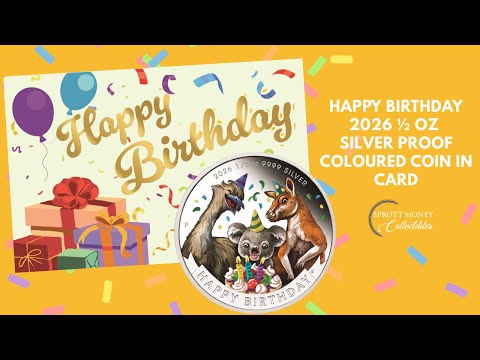 🎉 Unboxing the 2026 Happy Birthday 1/2 oz Silver Proof Coloured Coin in Card | The Perth Mint 🎉