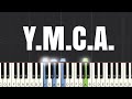 Village People YMCA Piano Tutorial Medium