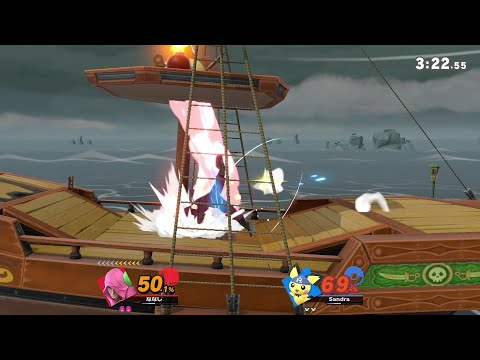 【スマブラSP】かす当たりでボム爆弾に接触するピチュー