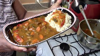 Kickin' Bourbon Goat Stew and Rice (Pressure Cooker) Recipe