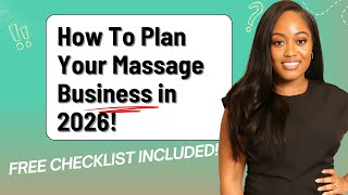 Plan Your Massage Business for 2026 (Free Checklist)