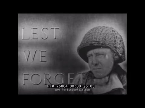 "LEST WE FORGET" (PART 1)  WWII DOCUMENTARY FILM    D-DAY TO V-E DAY    76804