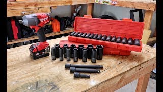 Tekton 1/2 inch Impact Socket Set