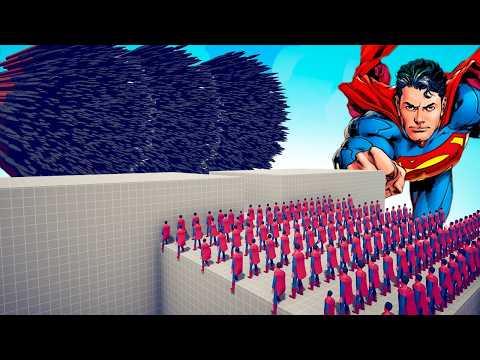 100x SUPERMAN + GIANT vs EVERY GOD - Totally Accurate Battle Simulator TABS