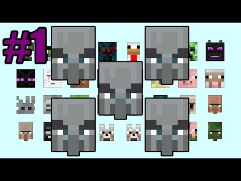 35 VINDICATORS VS ALL MOBS #1 | MINECRAFT