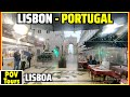 Walking Through Lisbon In Heavy Rain Portugal Rain Sounds
