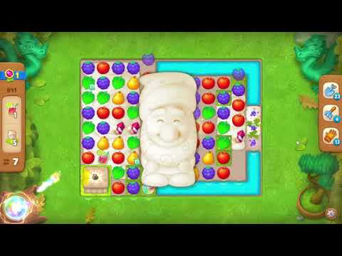 Gardenscapes 841 Level - 21 moves - NO BooSTERS
