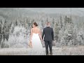 Gorgeous Winter Wonderland Wedding | Natalie & Marshall Sneak Peek | Nordic Center | Canmore, AB