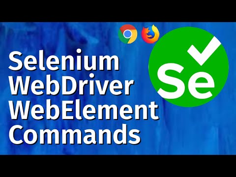 Selenium Tutorial for Beginners 12 Selenium WebDriver WebElement Commands