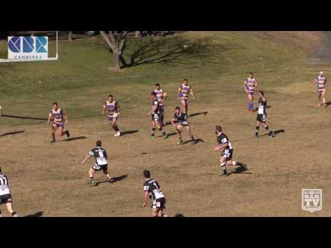 2017 CRRL-  Reggies R12 Highlights - Yass Magpies Vs. Woden Valley Rams