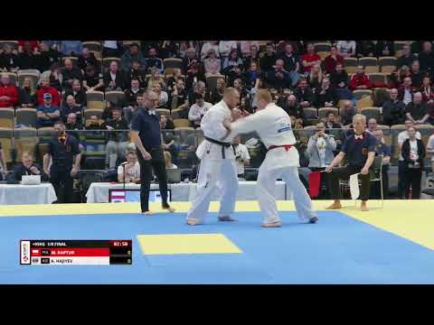 Amir Hajiyev (AZE) vs Mateusz Kaptur (POL) 1/8 final. +95KG. Kyokushin Karate 2023