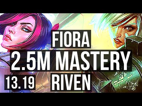FIORA vs RIVEN (TOP) | 2.5M mastery, 5/1/4 | NA Diamond | 13.19