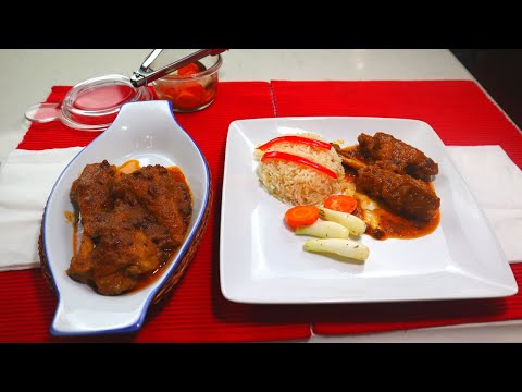 GALLO EN CHICHA RECETA GUATEMALTECA.