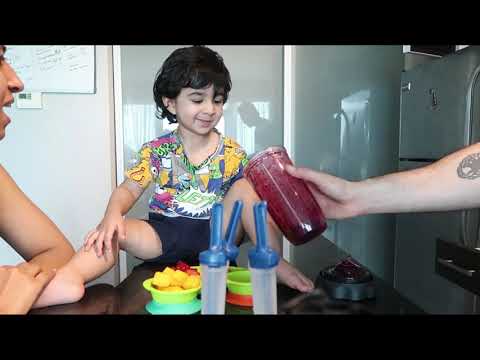 Vihaan Learning How To Make A Popsicle (Ice Candy)
