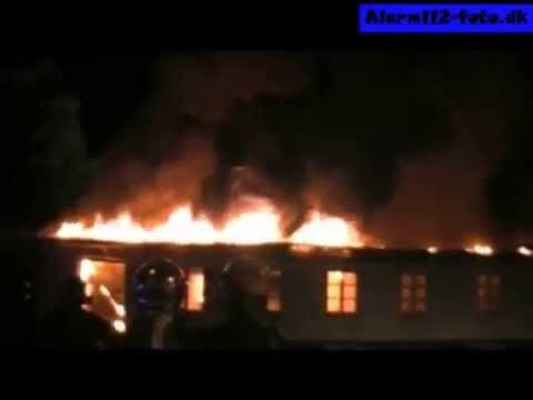 16 December. Klippet er fra branden i Job Center Slagelses bygninger i 2008.