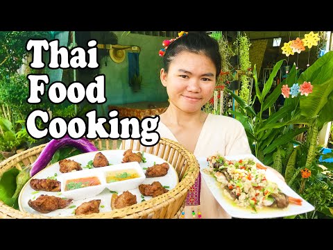 COOKING THAI FOOD: THAI EGGPLANT COOKED 2 WAYS...