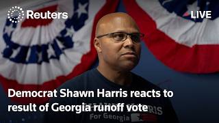 LIVE: Democrat Shawn Harris reacts to result of Georgia runoff vote