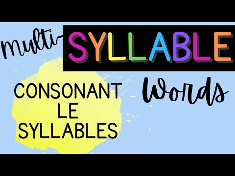 Reading Multi-Syllable Words {Consonant + le}