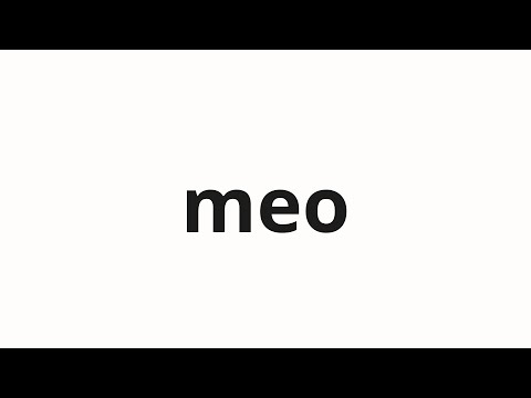 How to pronounce meo | 머 (what in Korean)