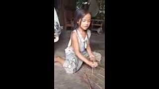 Petite fille du Vietnam nord