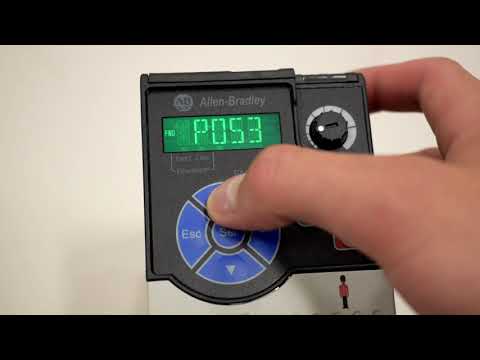 Part of a video titled Allen-Bradley PowerFlex 525 VFD Factory Reset Walkthrough - YouTube