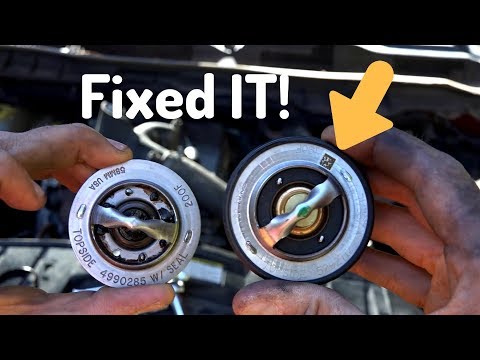 How to Replace the Thermostat on a 6.7 Dodge Cummins Truck that Won't Warm Up and overheats