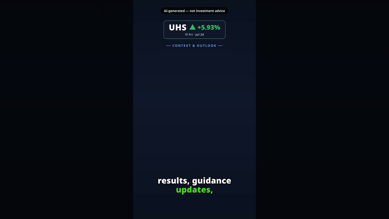 ¿Por qué acelera Universal Health Services? UHS +5.93%