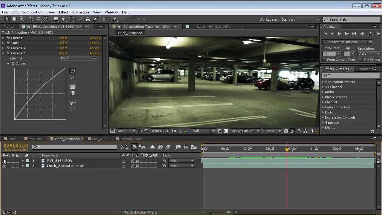3D Truck Composite in Element 3D