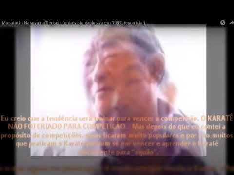 O futuro do Karatê-Dō "preocupava muito" Nakayama’Sensei. (Entrevista em 1987)