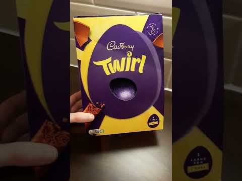 CADBURYS CHOCOLATE EGG 🥚  #shorts #cadbury #twirl #chocolate #candy