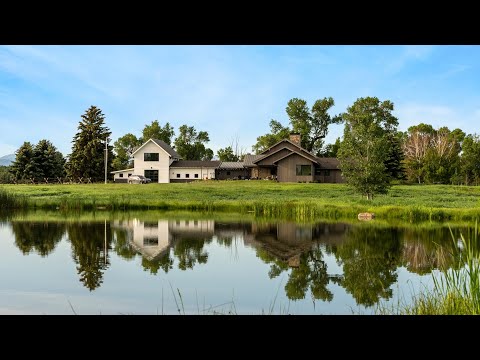 Aerial and Exterior Featuring Video of Luxury River-Front Ranch | Belgrade, Montana