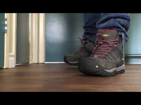 barely trashed keen doverland steel toe work boots