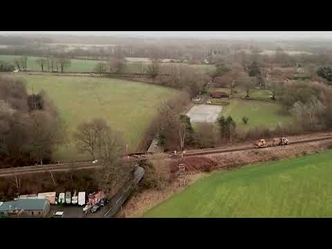 Track one relaying Freshfield Halt