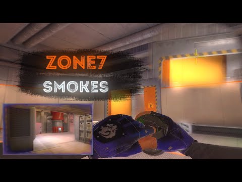 Zone 7 Smoke Lineups-Tactics | Standoff 2 New Map!