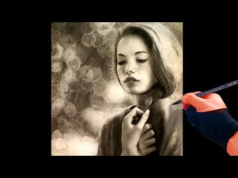 Lights We Hold Dear – Charcoal Portrait Drawing