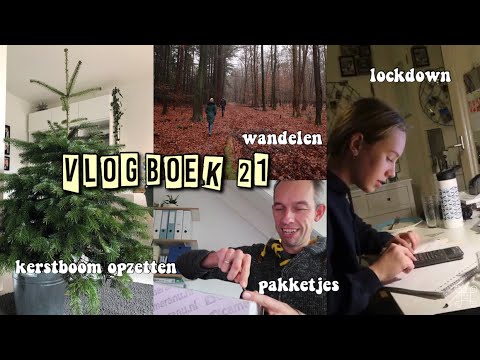 KERSTBOOM OPZETTEN & VEEL PAKKETJES & WEER iN LOCKDOWN || vlogboek 21 || famderooij