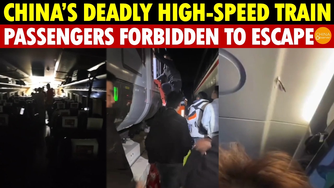 China’s DEADLY High-Speed Train! Roof Pierced, 5-Hour Power Cut, Passengers Forbidden to Escape