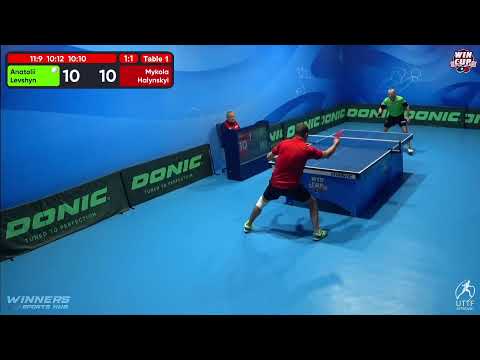 14:30 Anatolii Levshyn 1 - 3 Mykola Halynskyi West 3 WIN CUP 19.10.2022 | TABLE TENNIS WINCUP