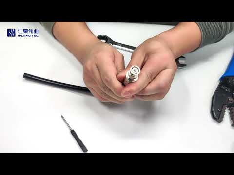 How to install BNC connector on rg213&rg214 coax - Renhotec