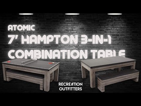ATOMIC - 7' Hampton 3-In-1 Combination Table - G05302W - Available at Recreation Outfitters