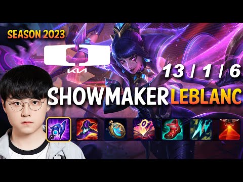 DK Showmaker LEBLANC vs AHRI Mid - Patch 13.16 KR Ranked