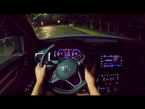 2021 Volkswagen Atlas Cross Sport SEL Premium V-6 4Motion - POV Night Drive (Binaural Audio)