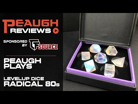 Peaugh Plays: Level Up Dice - 80s Radical Glass