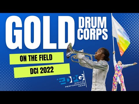 On the Field with Gold Drum Corps!