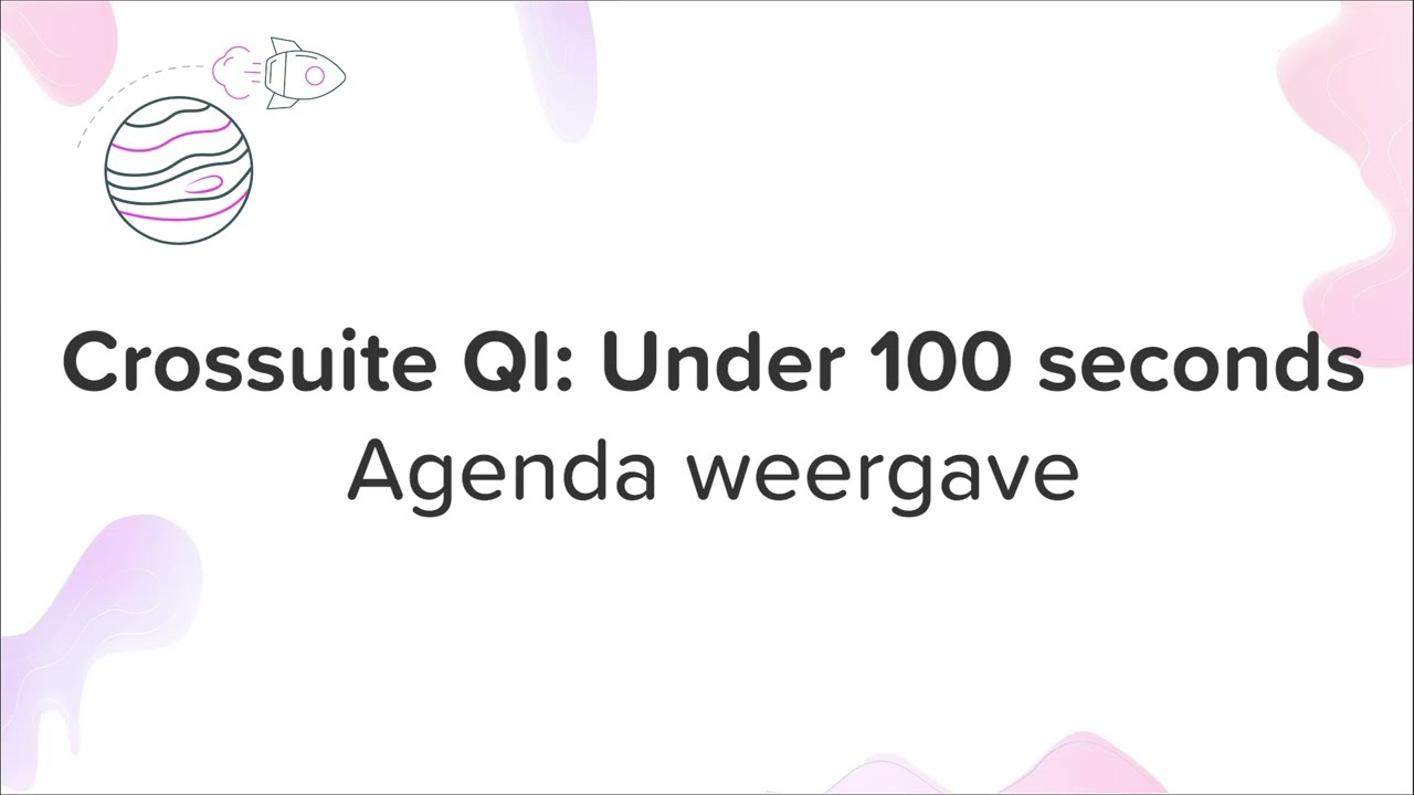 1. Agenda weergave aanpassen